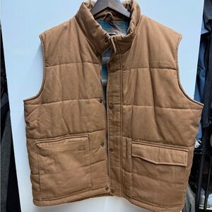Men's Brown Quilted Vest